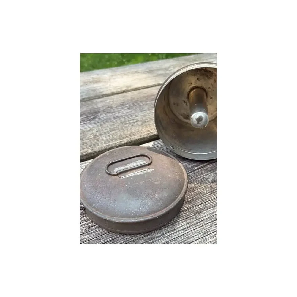 Vintage Metal Steamed Pudding Mold with Lid